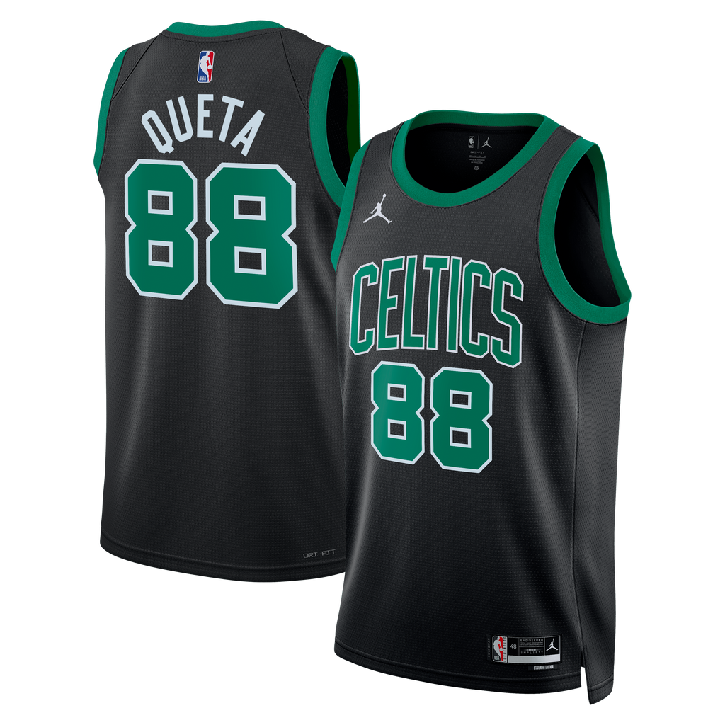 Neemias Queta Boston Celtics Statement Edition Swingman Jersey - Black - Unisex product image 1, provided for visual