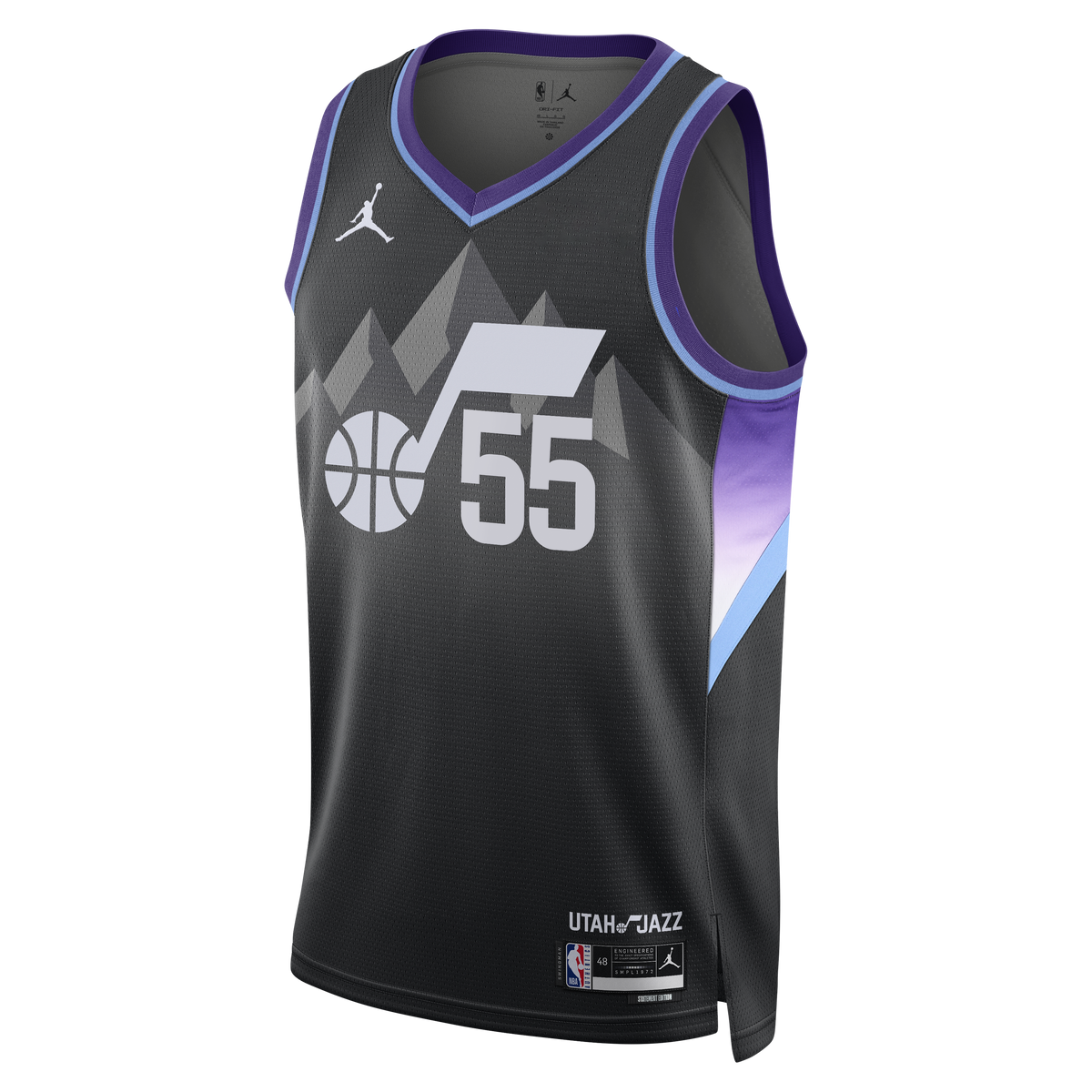 John Konchar Utah Jazz Statement Edition Swingman Jersey - Black - Unisex product image 3, provided for visual reference and