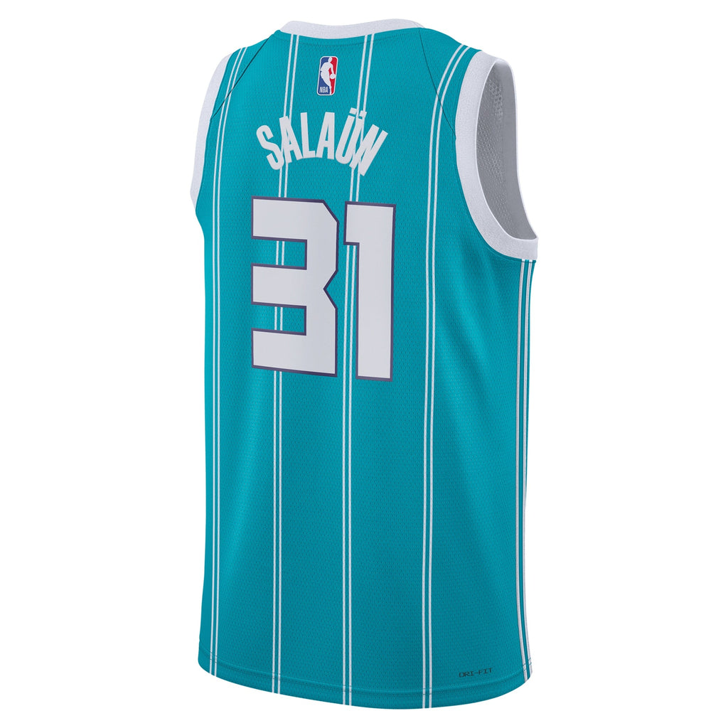 Tidjane Salaün Charlotte Hornets Icon Edition Swingman Jersey - Teal - Unisex product image 4, provided for visual reference