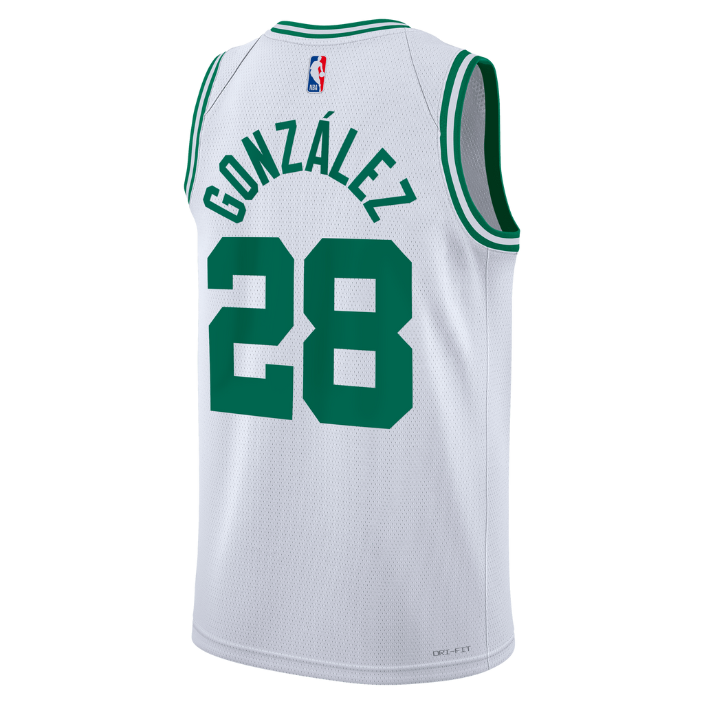 Hugo González Boston Celtics Association Edition Swingman Jersey - White - Unisex product image 4, provided for visual