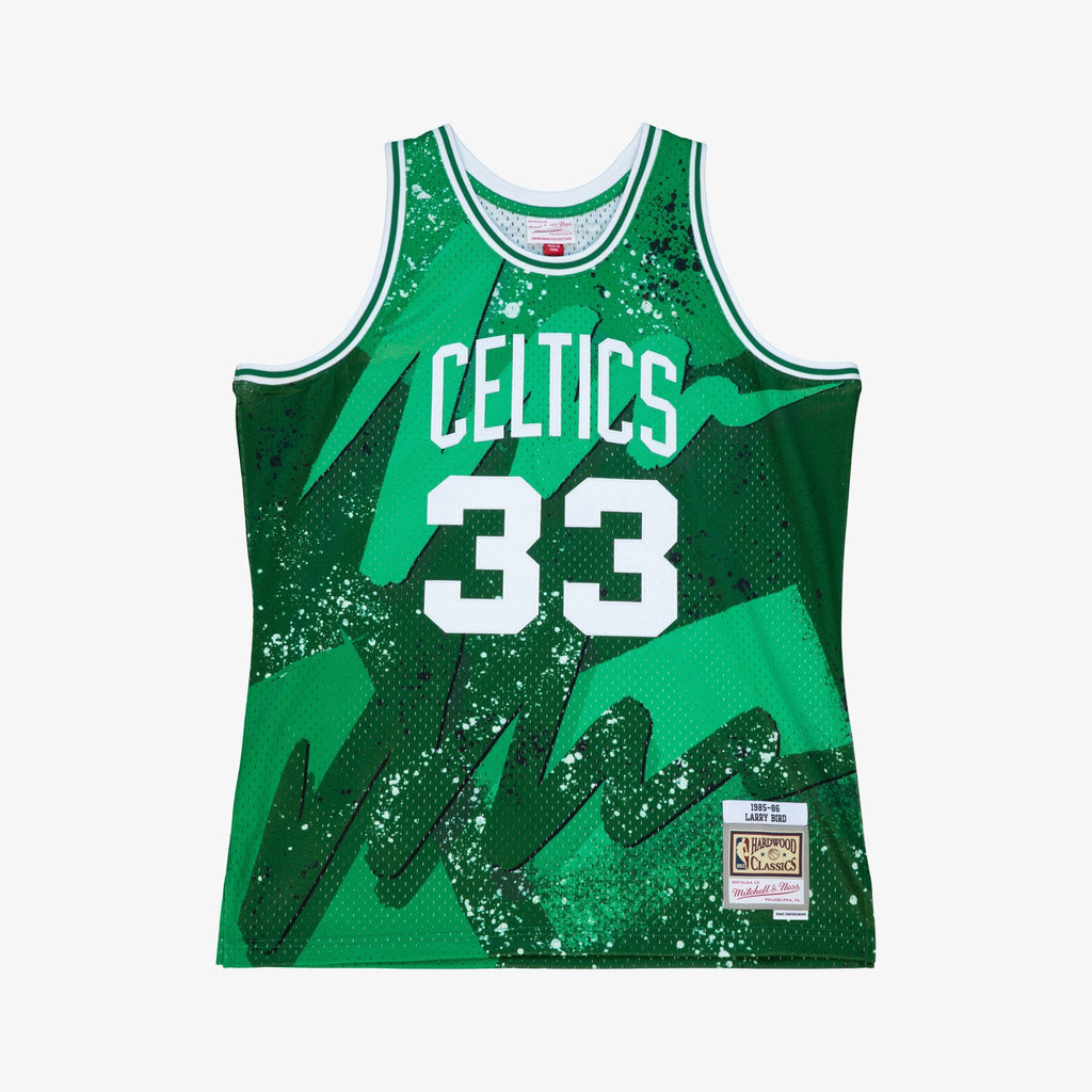 Larry Bird Boston Celtics 1985 Hyper Hoops Swingman Jersey - Green product image 3, provided for visual reference and