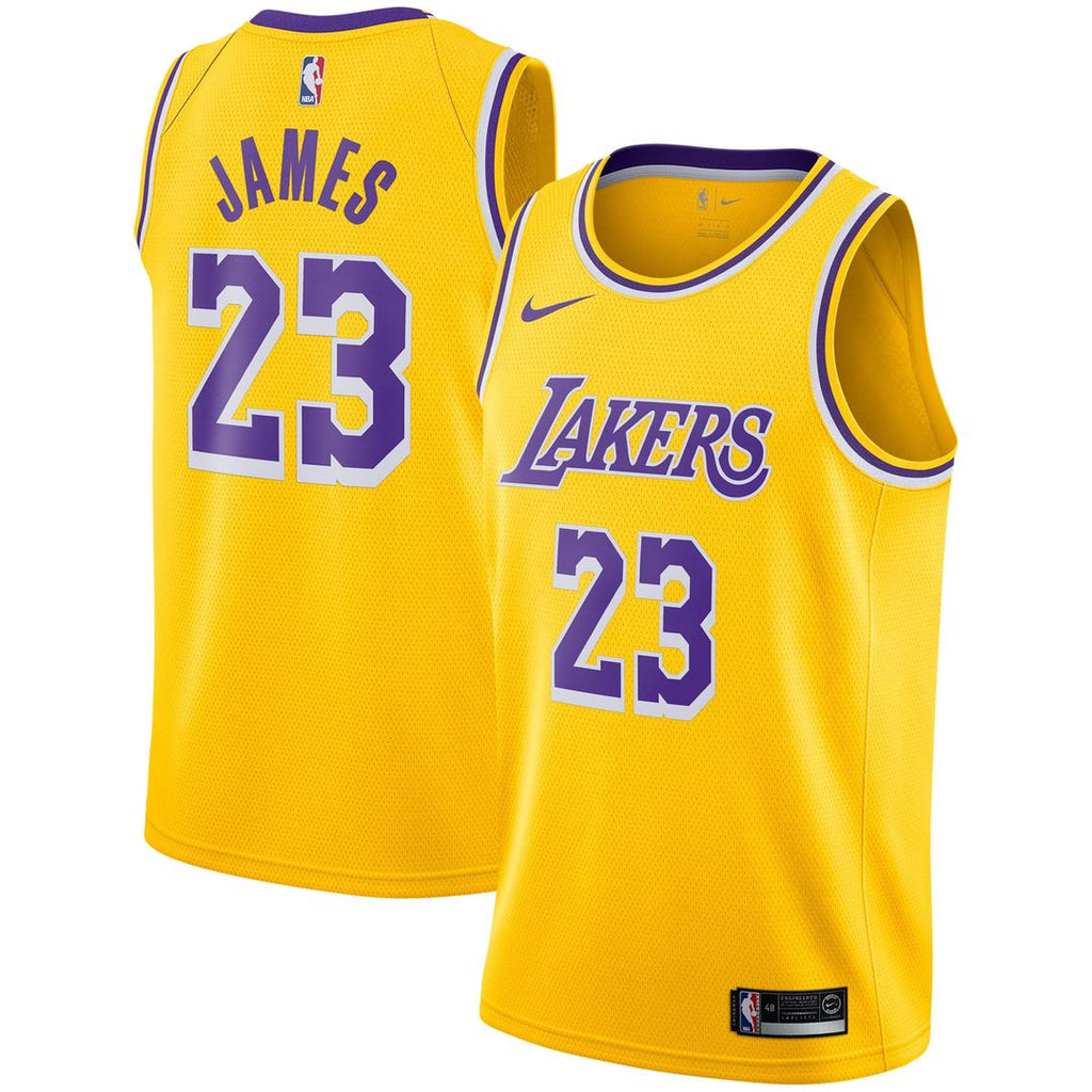Los Angeles Lakers LeBron James Nike Swingman Player Jersey product image 1