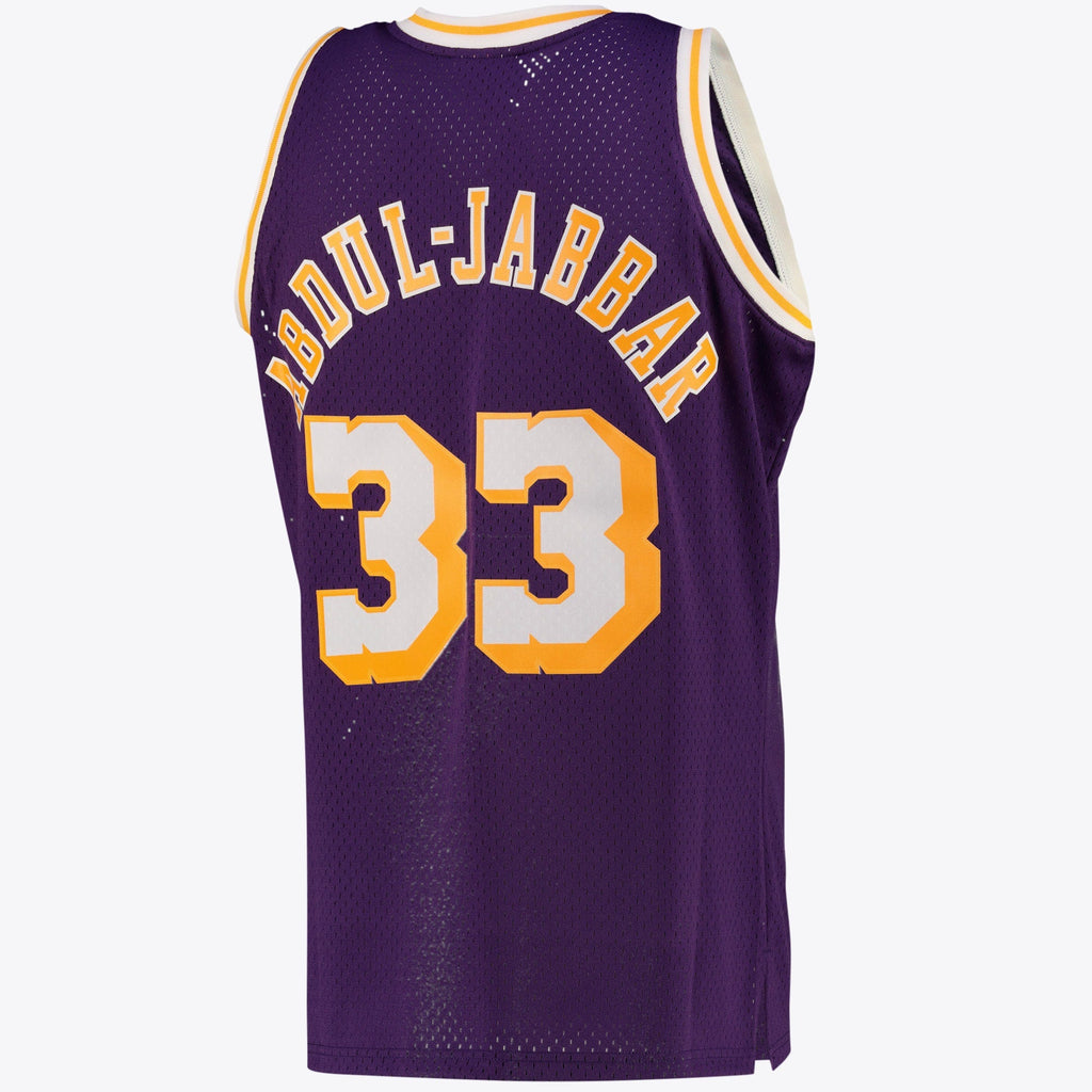 Kareem Abdul-Jabbar Los Angeles Lakers Swingman Alternate Jersey - Purple - Mens product image 3, provided for visual