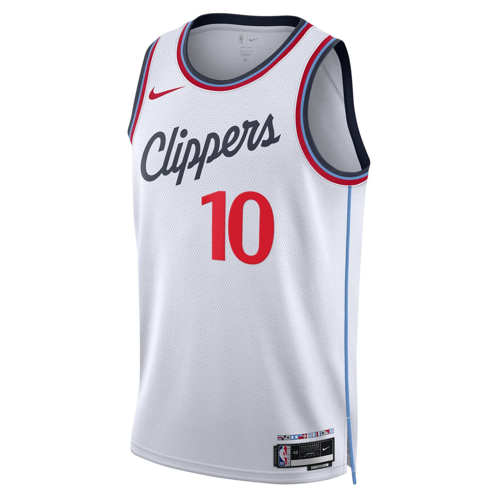 Darius Garland Los Angeles Clippers Association Edition Swingman Jersey - White - Unisex product image 3, provided for