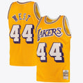 Jerry West Los Angeles Lakers Swingman Road Jersey - Light Gold - Mens product image 1, provided for visual reference and