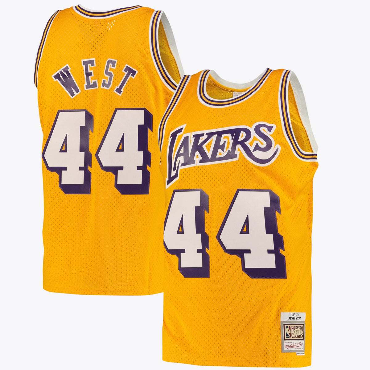 Jerry West Los Angeles Lakers Swingman Road Jersey - Light Gold - Mens product image 1, provided for visual reference and