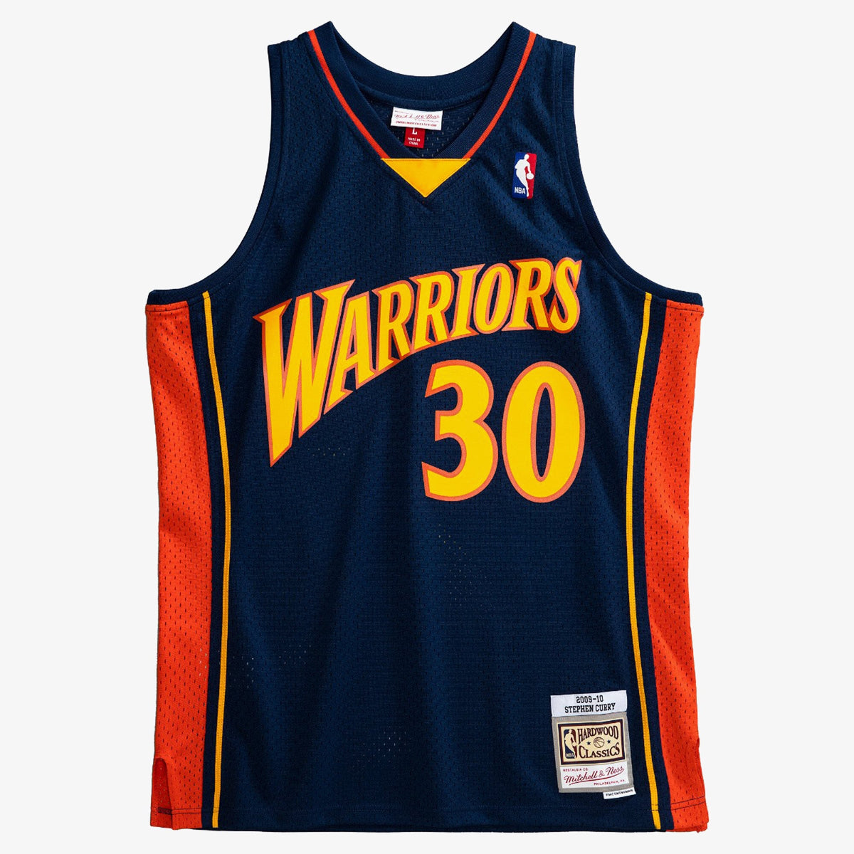 Stephen Curry Golden State Warriors 2009-10 Swingman Road Jersey product image 1, provided for visual reference and product