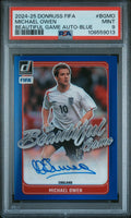 2024-25 Panini Donruss Fifa The Beautiful Game Autographs #Bgmo Michael Owen Beautiful Game Auto-Blue #/49 Psa 9 product