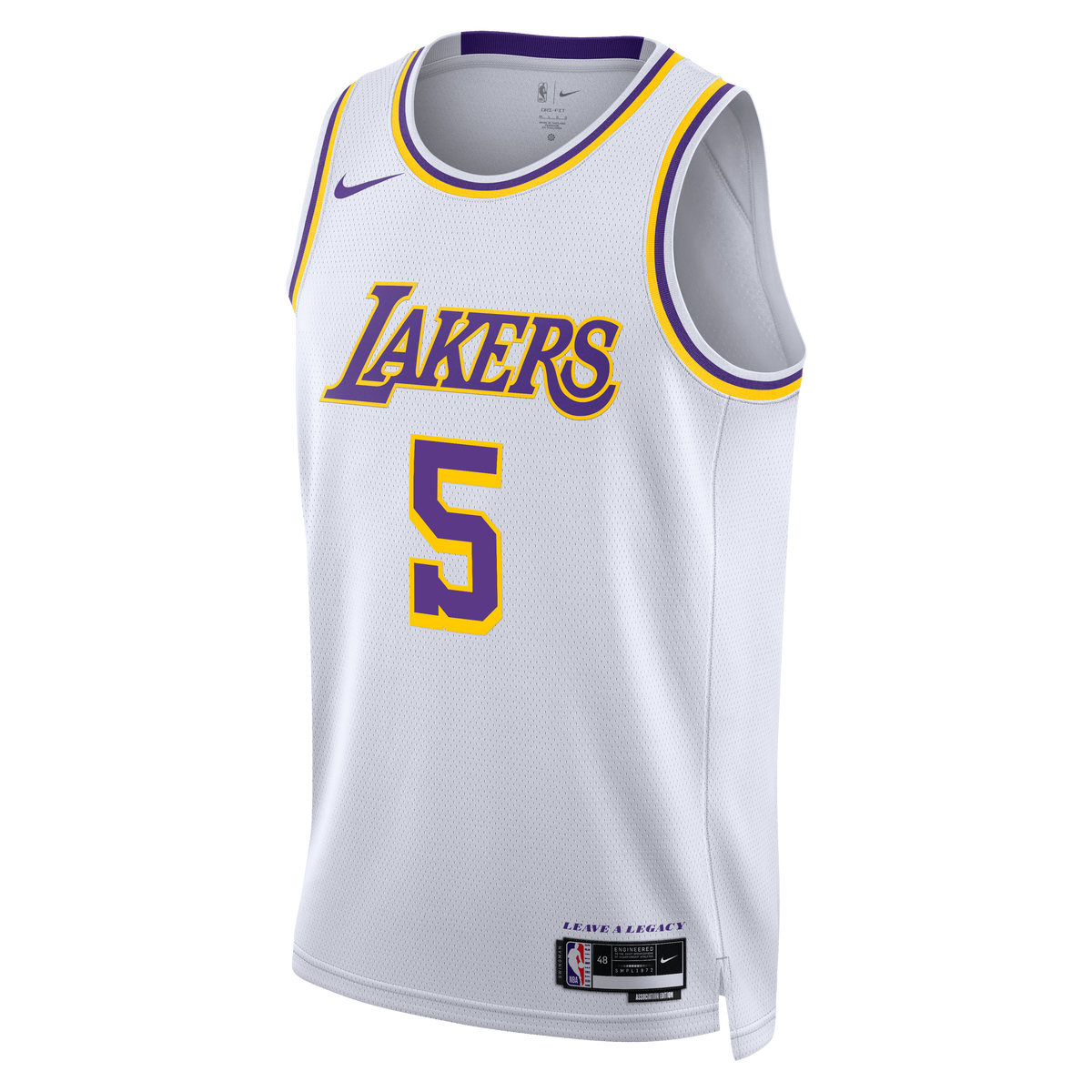 Quentin Grimes Los Angeles Lakers Association Edition Swingman Jersey - White - Unisex product image 3, provided for visual
