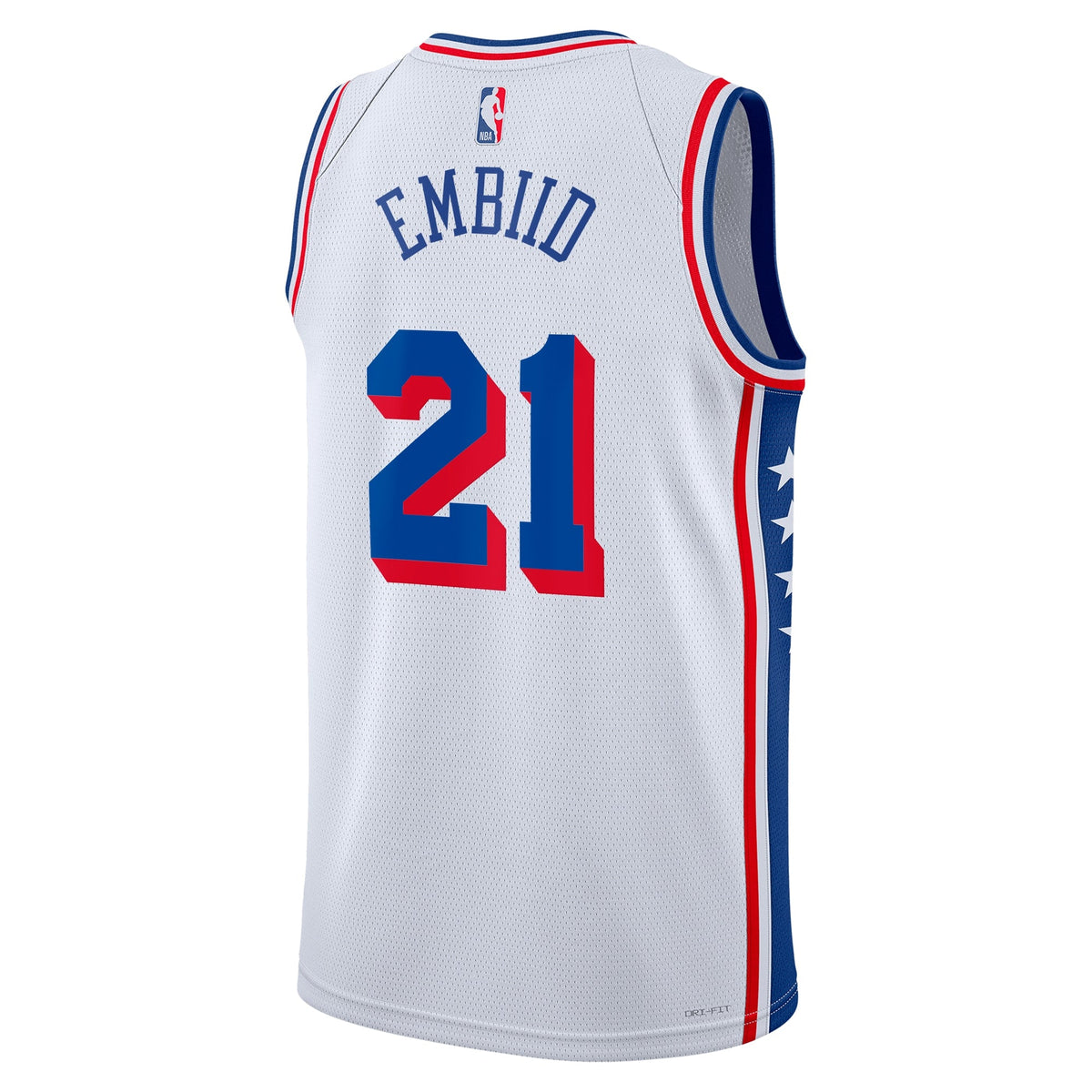 Joel Embiid Philadelphia 76ers Association Edition Swingman Jersey - White - Unisex product image 4, provided for visual