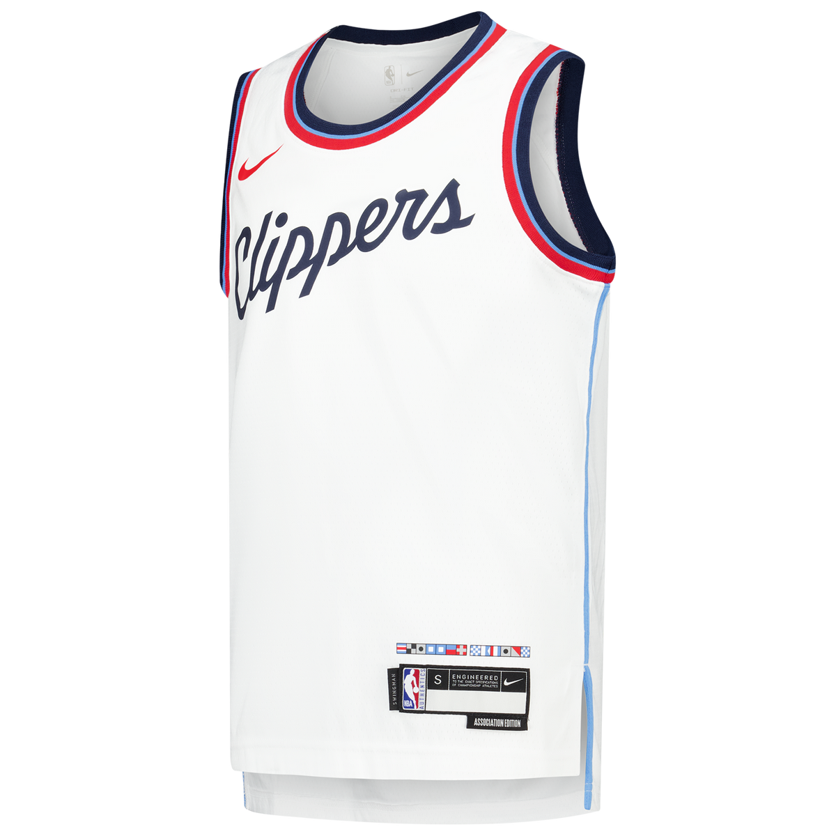 Los Angeles Clippers Replica Association Wordmark Jersey - Youth product image 3, provided for visual reference and product