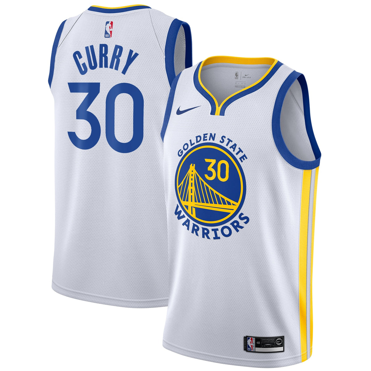 Stephen Curry Golden State Warriors Association Edition Swingman Jersey - White - Youth product image 1, provided for visual