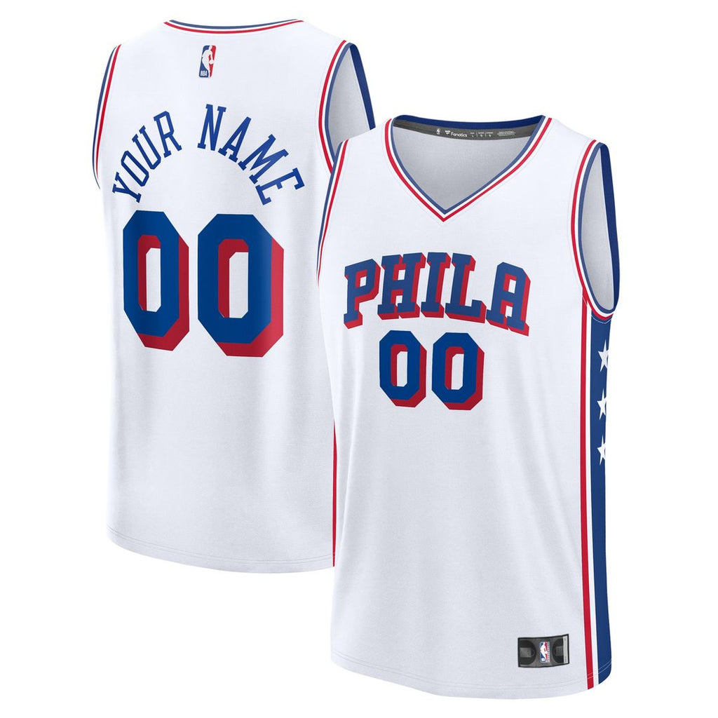 Philadelphia 76ers Fanatics Fast Break Custom Jersey - Icon product image 7
