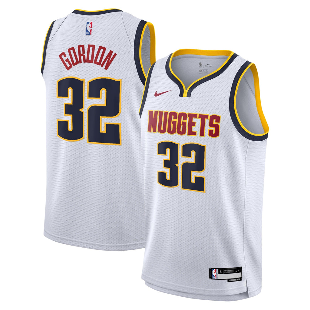 Aaron Gordon Denver Nuggets Swingman Association Jersey - White - Youth product image 2, provided for visual reference and