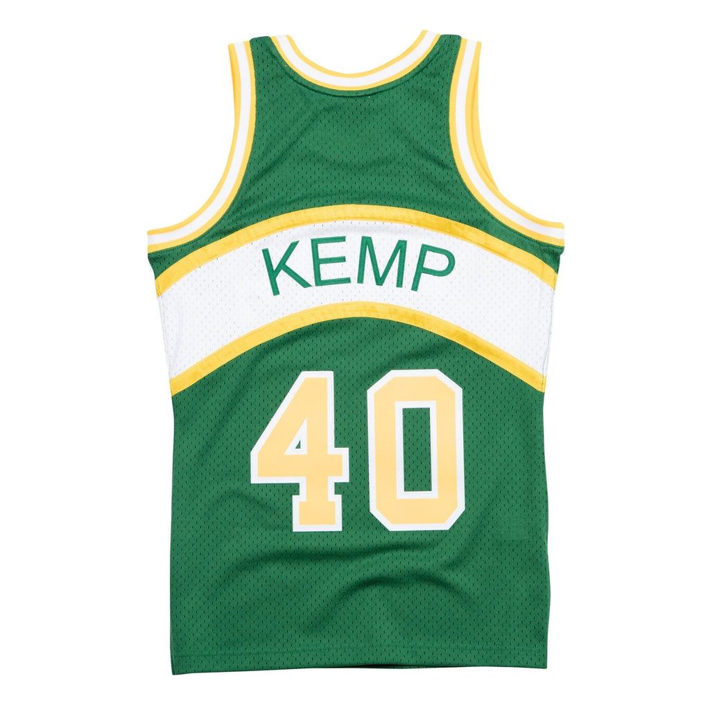 Shawn Kemp Seattle Supersonics Hardwood Classics Swingman Road Jersey - Mens product image 3, provided for visual reference