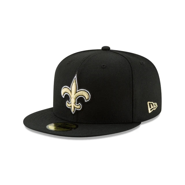 New Era New Orleans Basic 59FIFTY Fitted Hat- Black product image 4, provided for visual reference and product detail review