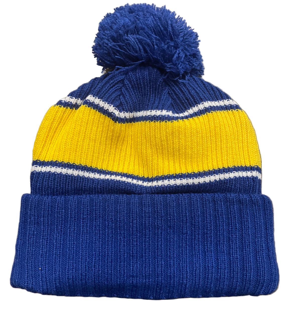 New Era Golden State Warriors Bold Cuffed Knit With Pom product image 2, provided for visual reference and product detail