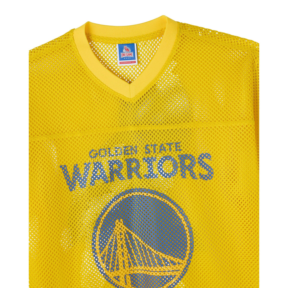 Golden State Warriors OVO Mesh Football Jersey - Mens product image 6, provided for visual reference and product detail