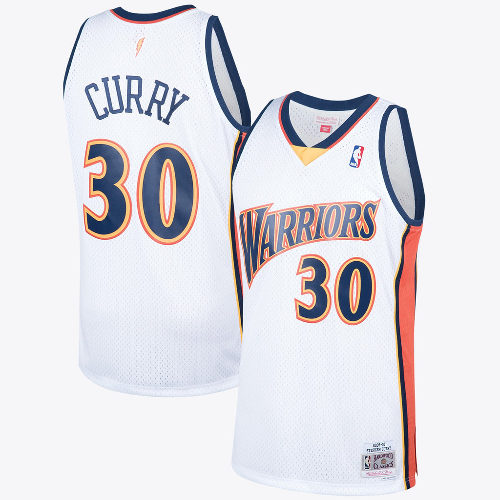 Stephen Curry Golden State Warriors 2009 Hardwood Classics Swingman Home Jersey - White - Mens product image 1, provided for
