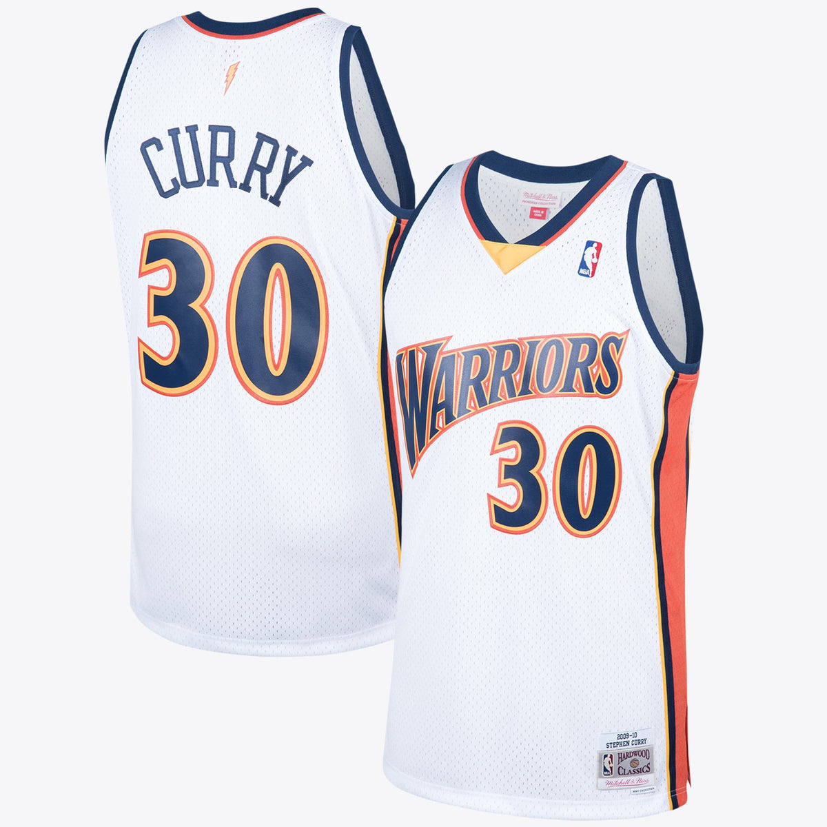 Stephen Curry Golden State Warriors 2009 Hardwood Classics Swingman Home Jersey - White - Mens product image 1, provided for
