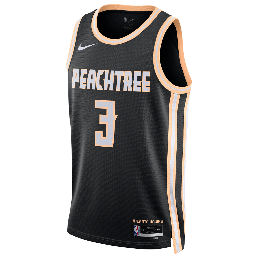 CJ McCollum Atlanta Hawks 2025/26 City Edition Swingman Jersey - Black - Unisex product image 3, provided for visual