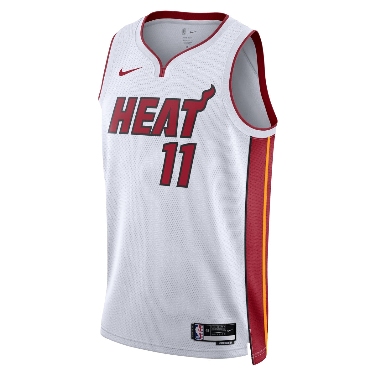 Jaime Jaquez Jr. Miami Heat Association Edition Swingman Jersey - White - Unisex product image 3, provided for visual