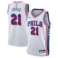 Joel Embiid Philadelphia 76ers Association Edition Swingman Jersey - White - Youth product image 1, provided for visual