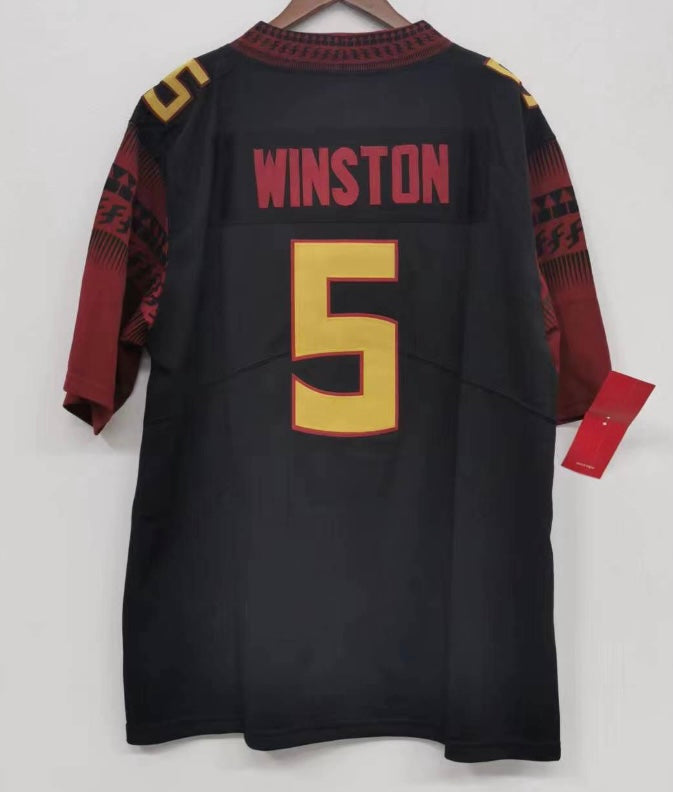 Jameis Winston Florida State Seminoles Jersey Black gold product image 2