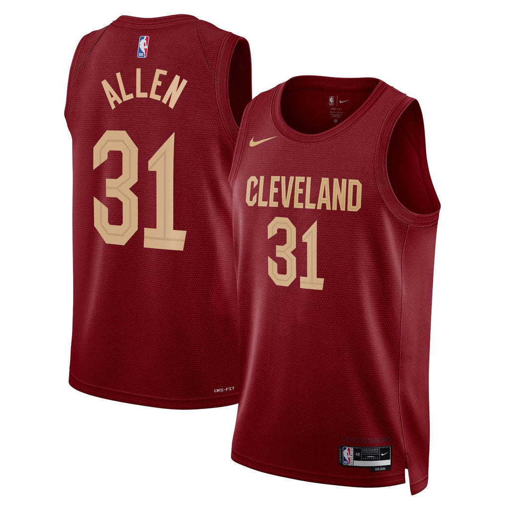 Jarrett Allen Cleveland Cavaliers Icon Edition Swingman Jersey - Maroon - Unisex product image 1, provided for visual