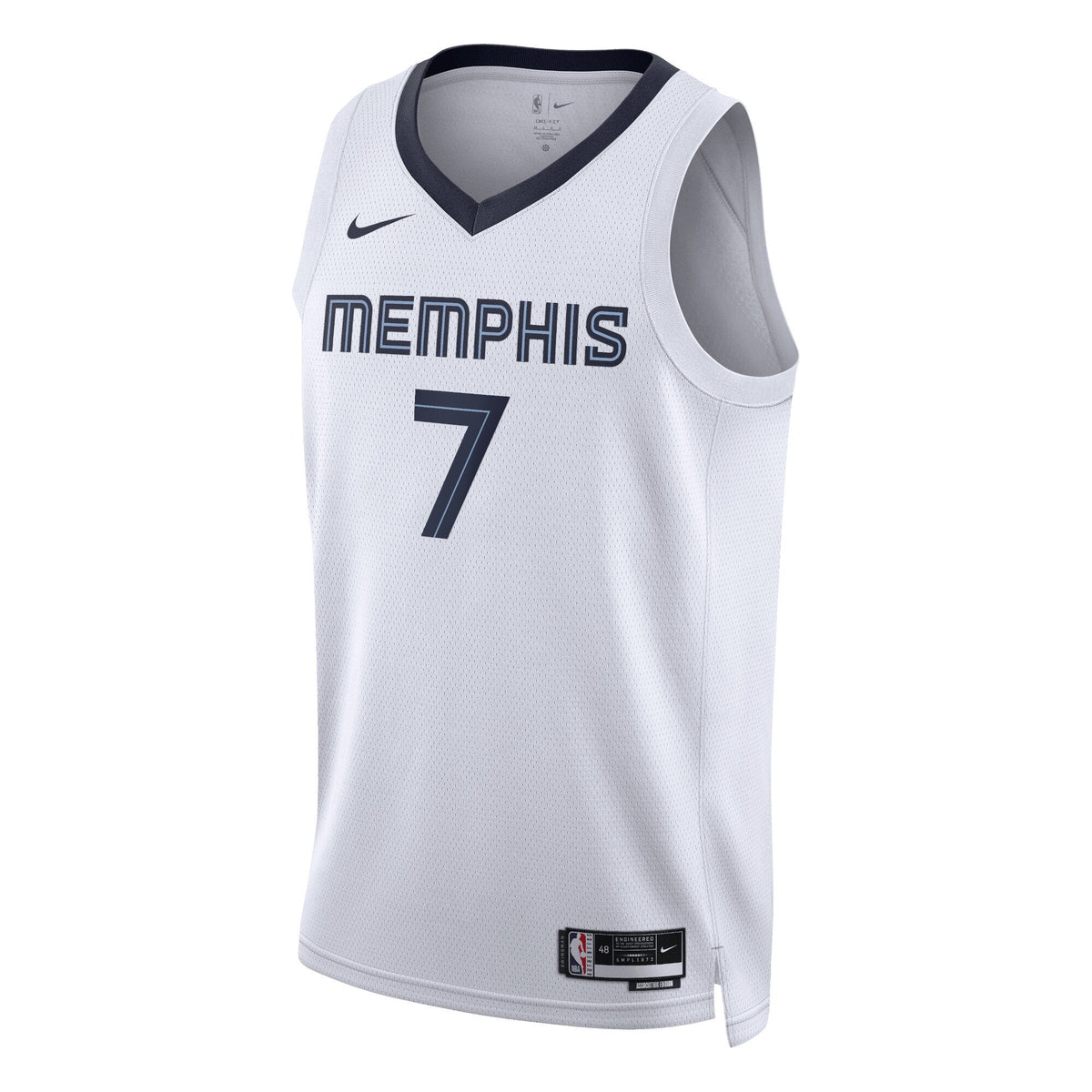 Santi Aldama Memphis Grizzlies Association Edition Swingman Jersey - White - Unisex product image 2, provided for visual
