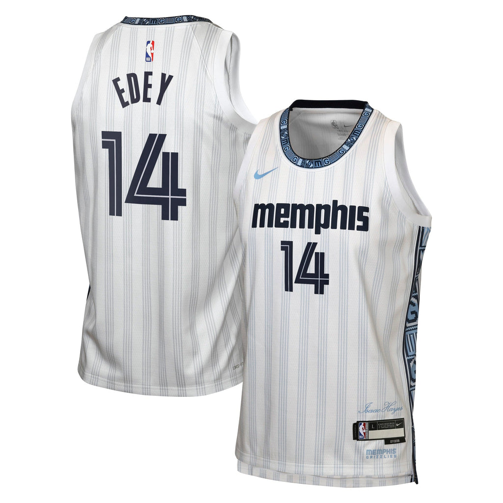 Zach Edey Memphis Grizzlies 2025/26 City Edition Swingman Jersey - Gray - Youth product image 1, provided for visual