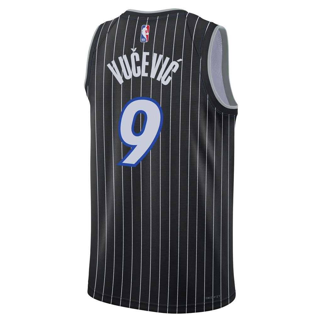 Nikola Vučević Orlando Magic Statement Edition Jersey - Black - Unisex product image 4, provided for visual reference and