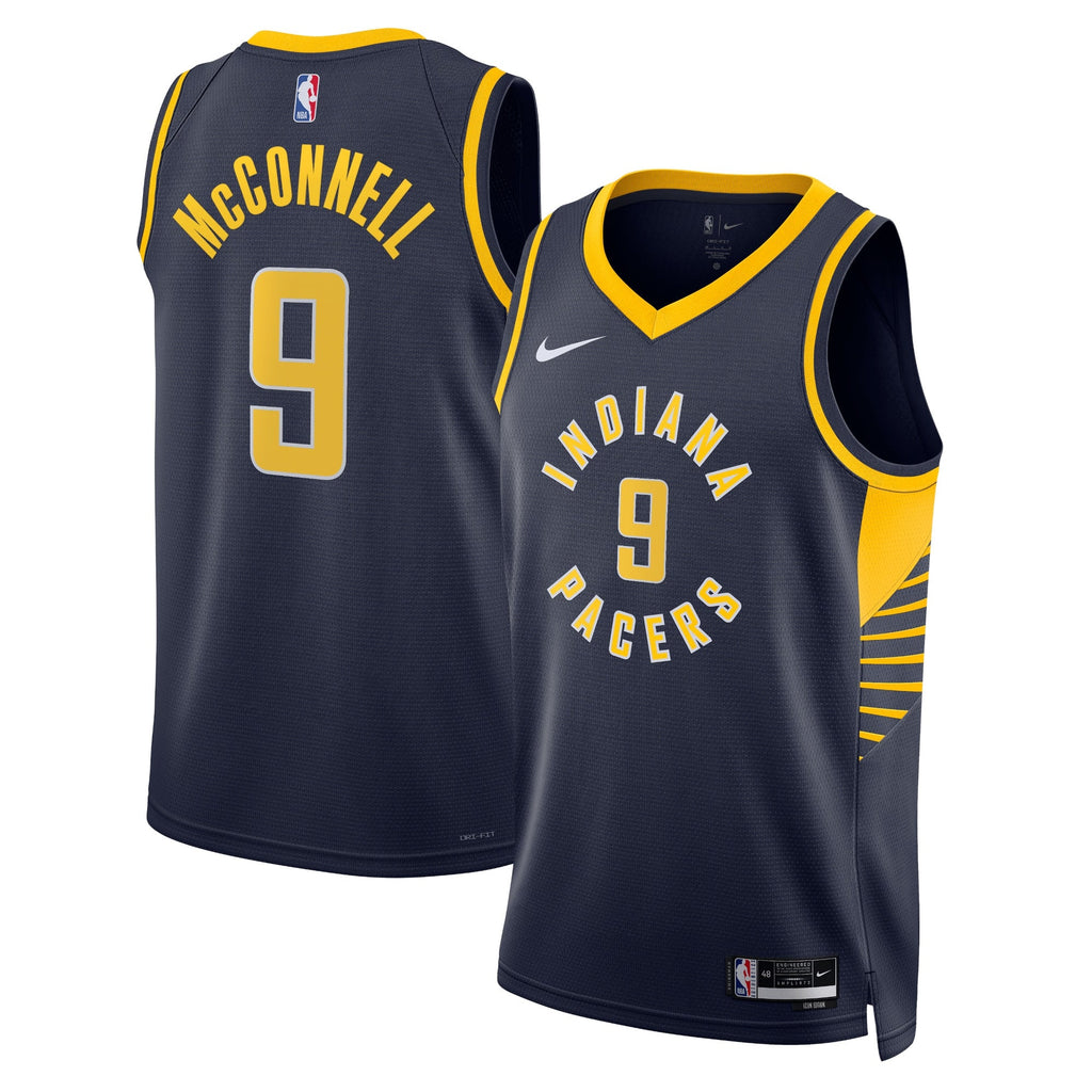 T.J. McConnell Indiana Pacers Icon Edition Swingman Jersey - Navy - Unisex product image 1, provided for visual reference