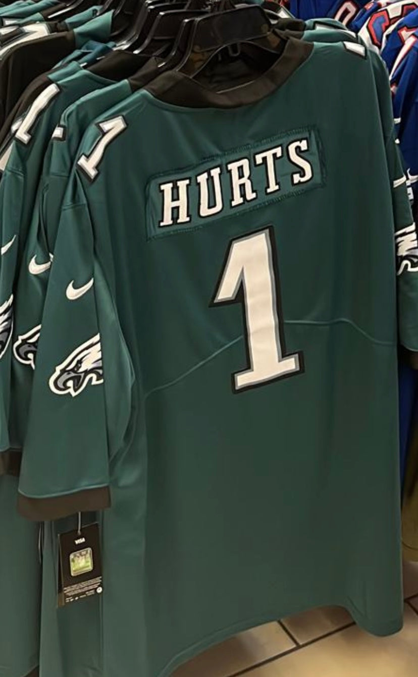 Jalen Hurts Philadelphia Eagles green official NFL NIKE product image 2