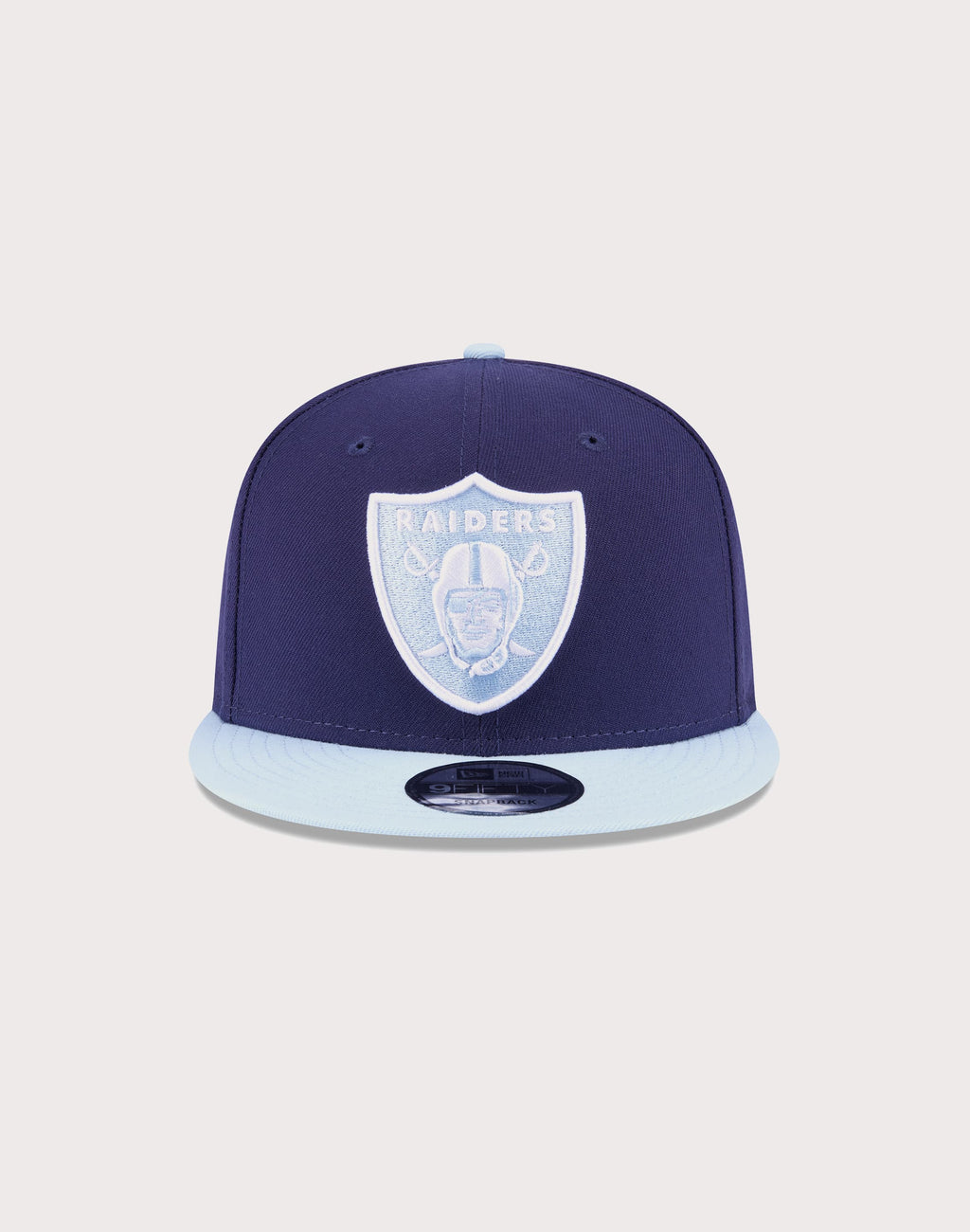 New Era Las Vegas Raiders 2-Tone Color Pack 9FIFTY Snapback Hat-Navy/Light Blue product image 2, provided for visual