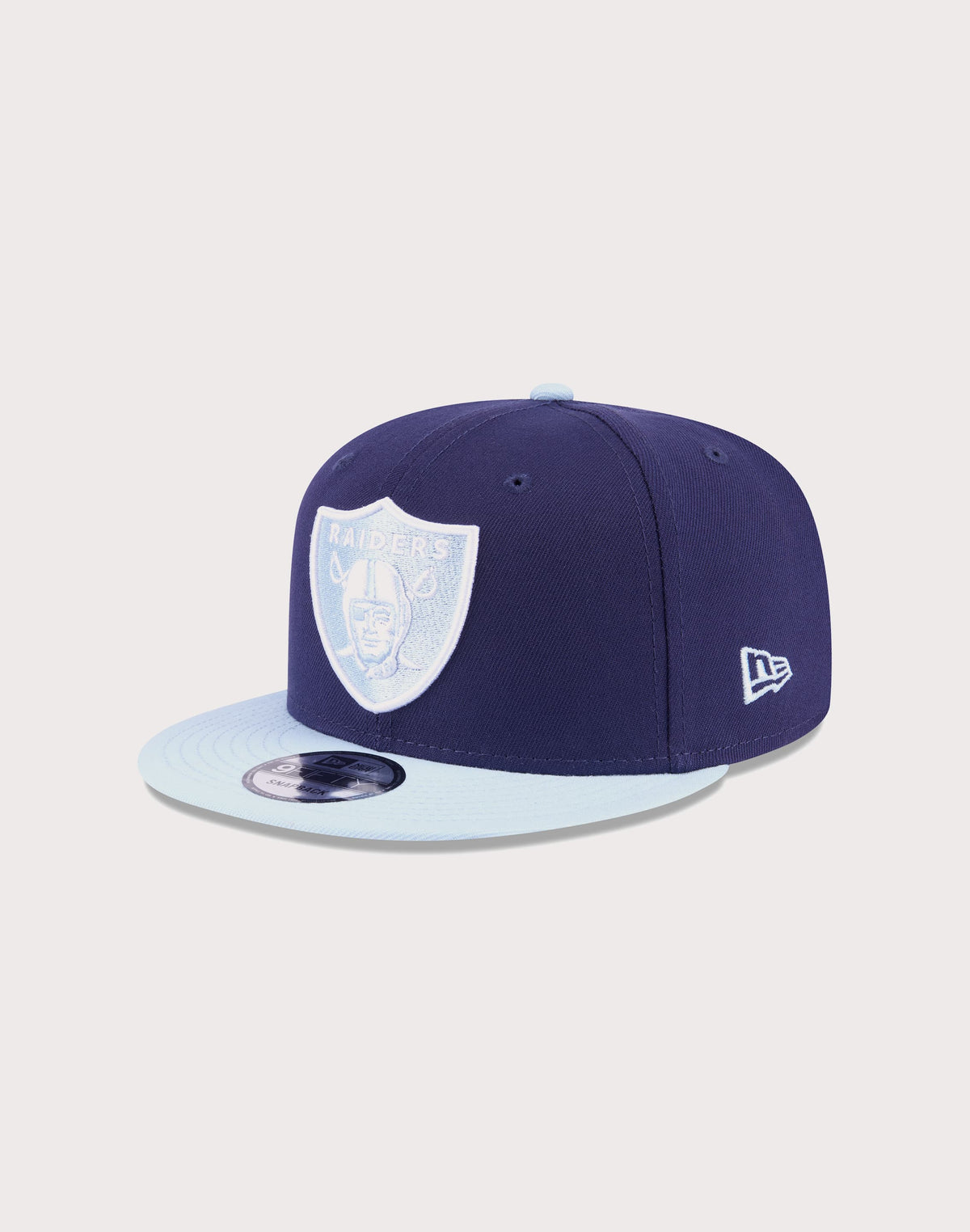New Era Las Vegas Raiders 2-Tone Color Pack 9FIFTY Snapback Hat-Navy/Light Blue product image 5, provided for visual