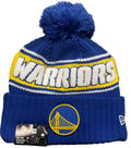 New Era Golden State Warriors Bold Cuffed Knit With Pom product image 1, provided for visual reference and product detail