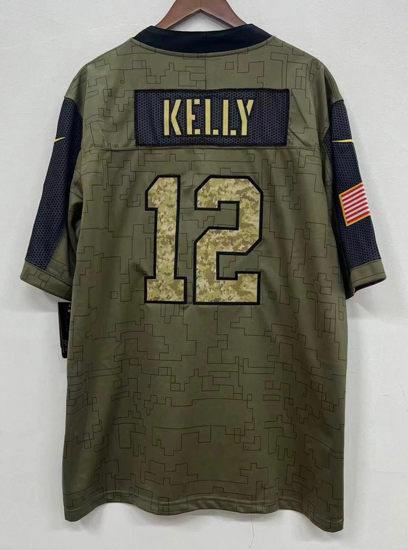 Jim Kelly Buffalo Bills military salute to service Official product image 1
