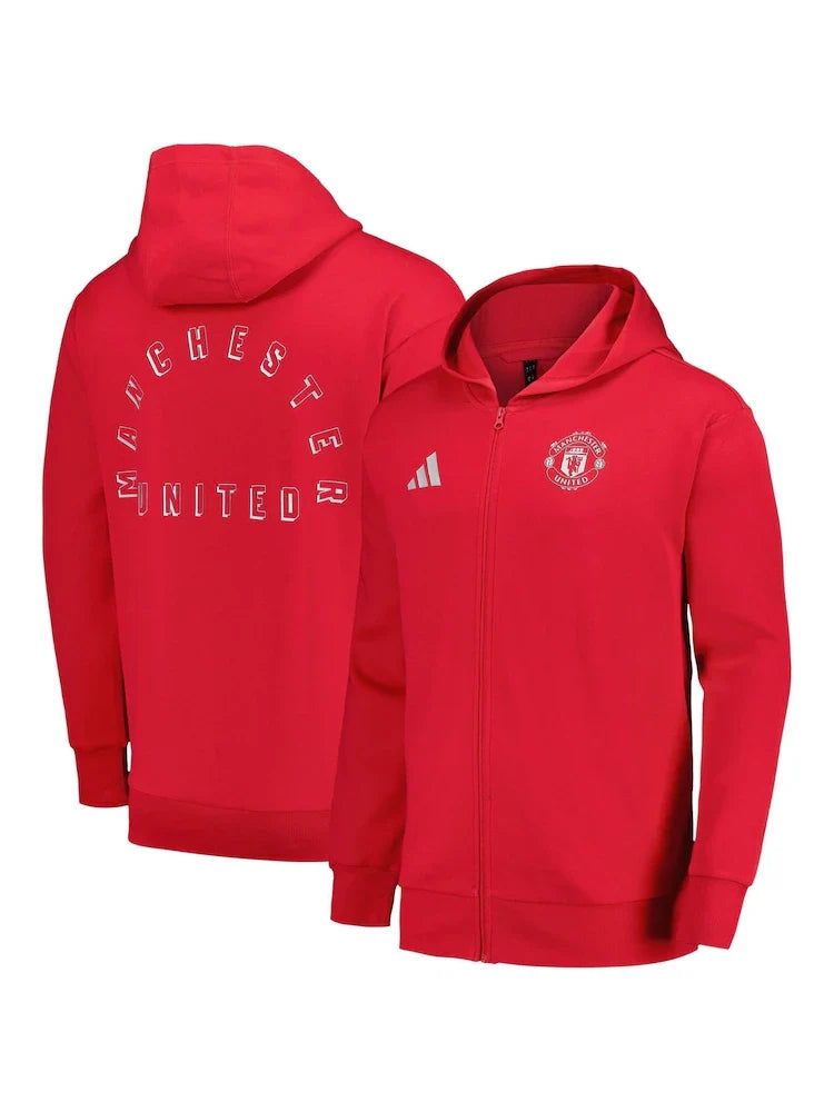 adidas MANCHESTER UNITED ANTHEM JACKET 24/25 product image 2, provided for visual reference and product detail review