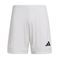 adidas Squadra Soccer 25 Short White-Black Logo. product image 1, provided for visual reference and product detail review