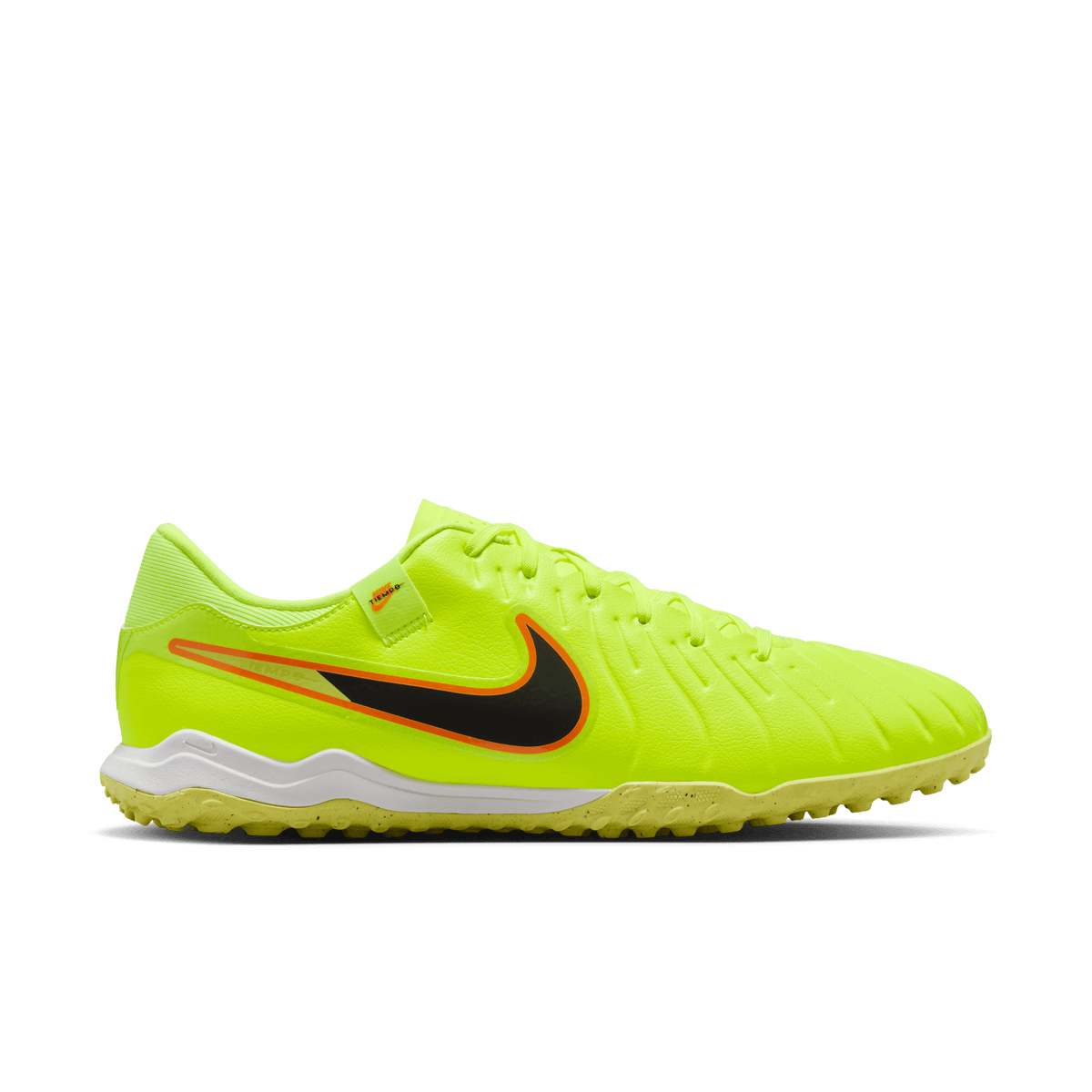Nike Tiempo Legend 10 Academy TF - Volt/Black product image 1, provided for visual reference and product detail review