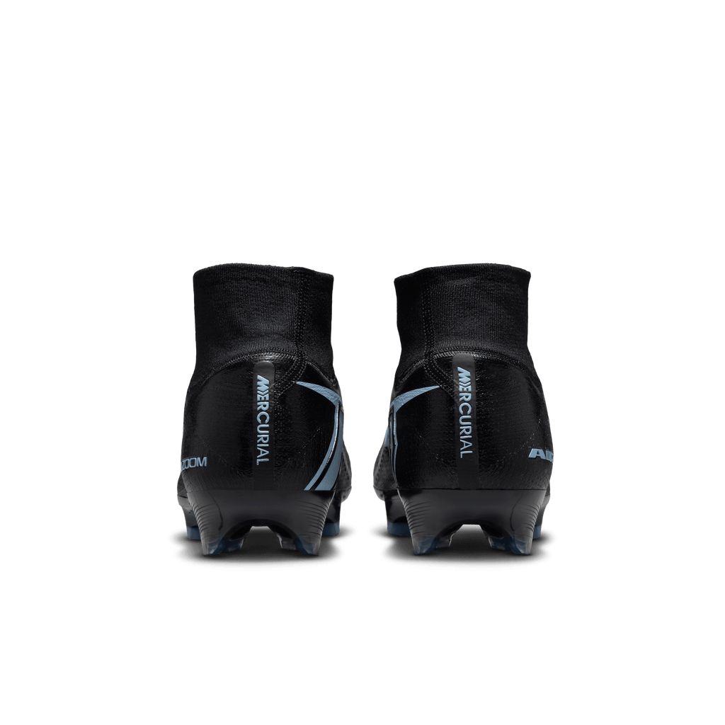 Nike Youth Mercurial Superfly 10 Elite FG -BLACK/ICE BLUE product image 6, provided for visual reference and product detail