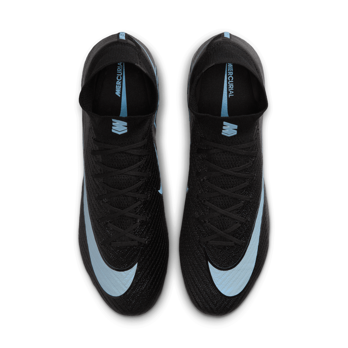 Nike Youth Mercurial Superfly 10 Elite FG -BLACK/ICE BLUE product image 3, provided for visual reference and product detail