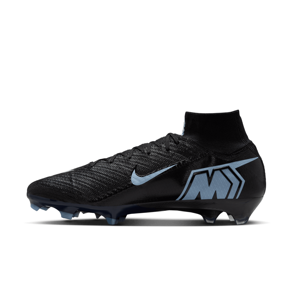 Nike Youth Mercurial Superfly 10 Elite FG -BLACK/ICE BLUE product image 2, provided for visual reference and product detail
