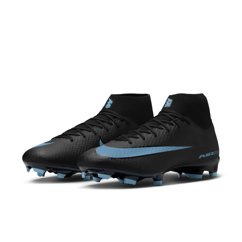 Nike Mercurial Superfly 10 Academy FG/MG - Black/Ice Blue product image 3, provided for visual reference and product detail
