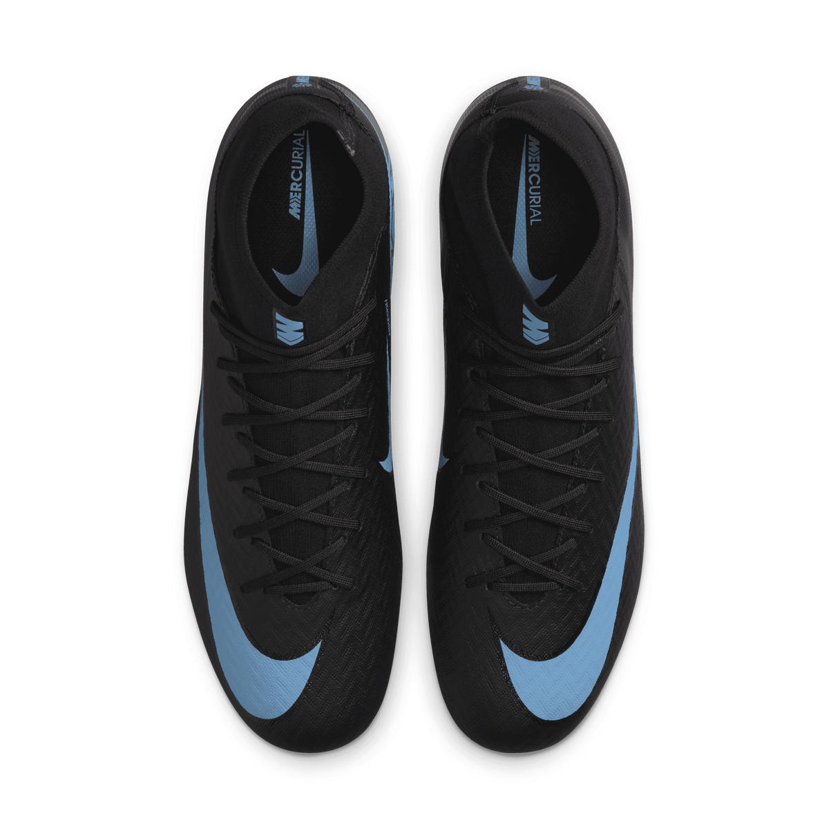 Nike Mercurial Superfly 10 Academy FG/MG - Black/Ice Blue product image 4, provided for visual reference and product detail