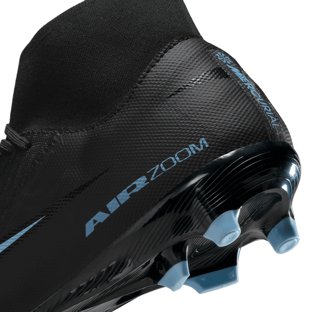 Nike Mercurial Superfly 10 Academy FG/MG - Black/Ice Blue product image 7, provided for visual reference and product detail