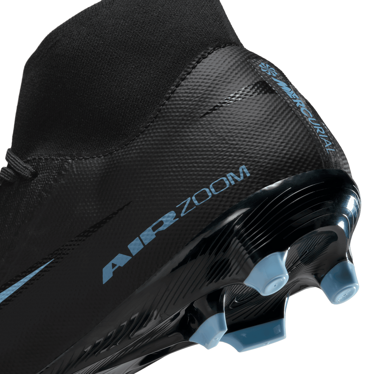 Nike Mercurial Superfly 10 Academy FG/MG - Black/Ice Blue product image 7, provided for visual reference and product detail