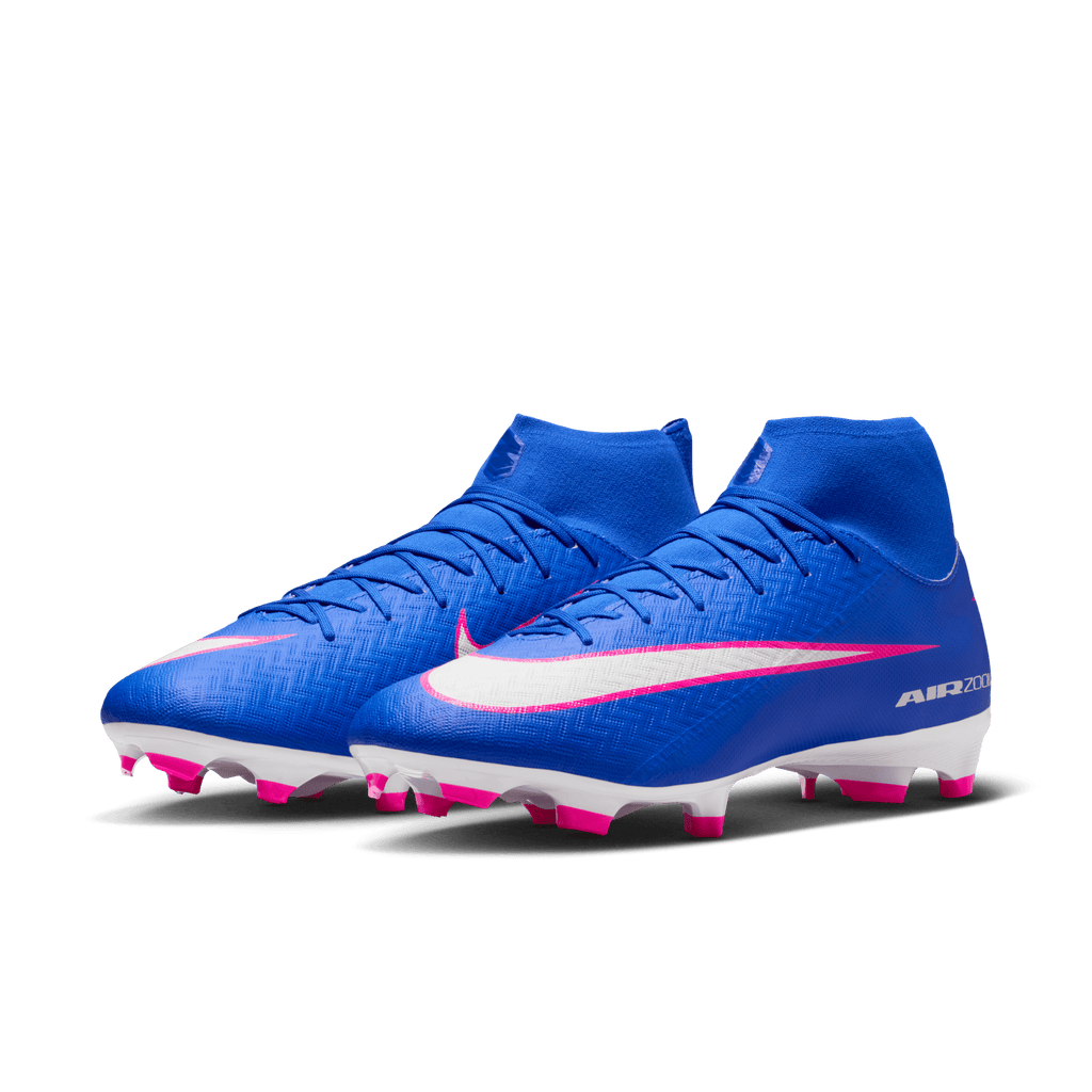 Nike Mercurial Superfly 10 Academy FG- Racer Blue/white product image 3, provided for visual reference and product detail