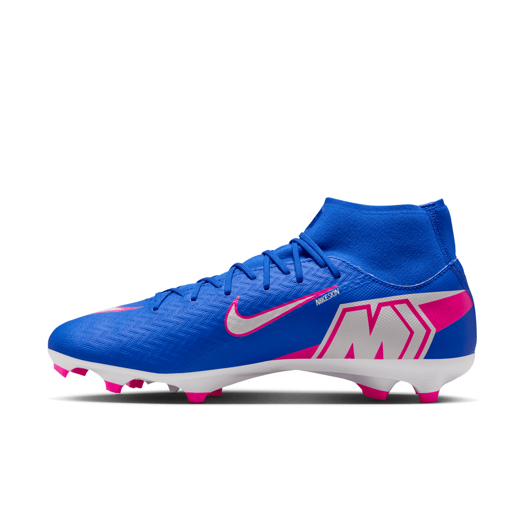 Nike Youth Mercurial Superfly 10 Academy FG- Racer Blue/white product image 2, provided for visual reference and product